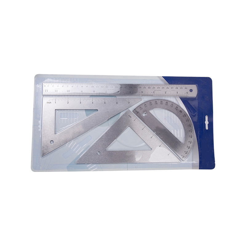 Conjunto de régua de aço inoxidável